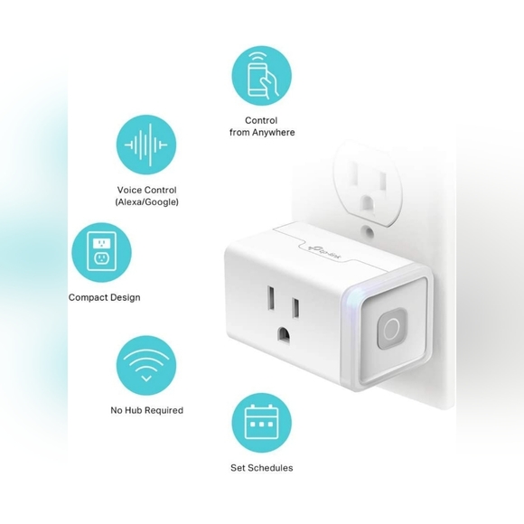 Kasa Smart Plug Mini, Smart Home Wi-Fi Outlet Works with Alexa & Google Home - Picture 6 of 10